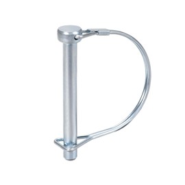 DTGN 8mm x 72mm (DxL) Shaft Locking Pin - 1Pack - Good for Farm Trailers Lawn - Carbon Steel Round Trailer Coupler Pin - Silver Tone