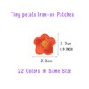 Bundle 22Pcs Tiny Petals Sakura Iron On Patch, Embroidered Small