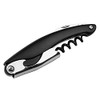 Fackelmann Specter Waiter Corkscrew, Bottle Opener, Plastic, Stainless Steel, 11x2x2cm, Matte Black