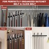 Cuipingoo Belt Hanger for Closet Max 42 Belts, 2-in-1 Wall