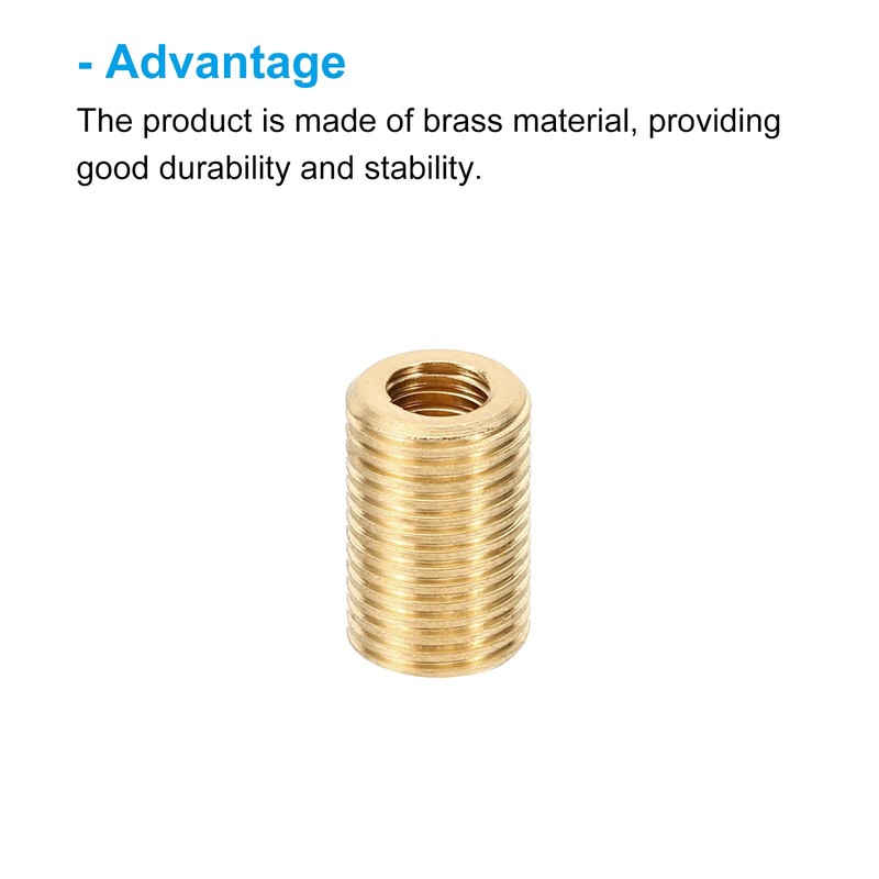 PATIKIL M10xM6x15mm Thread Reducing Nuts Insert, 20 Pcs Male to