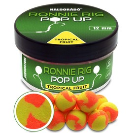 Haldorado Ronnie Rig Pop Up Carp Fishing Bait, 12 mm, Tropical Fruit Flavour, Double-Coloured