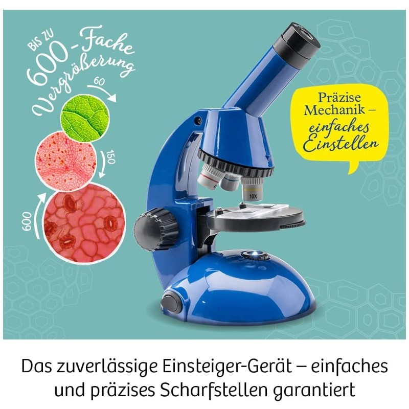 KOSMOS 616984 Explorer Microscope, Enlarge Preparations and Discover Natural Sciences,