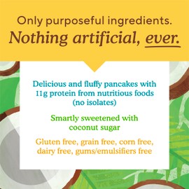 Simple Mills Just Add Water Almond Flour Pancake Mix, Original Protein - Gluten Free, Plant Based, Paleo Friendly, Breakfast, 10.4 Ounce (Pack of 6)