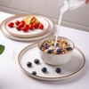 GBHOME Ceramic Dinnerware Sets for 6, 18 Pieces Stoneware Plates