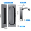 Dontay Sliding Pocket Door Handles, 304 Stainless Steel Non Locking