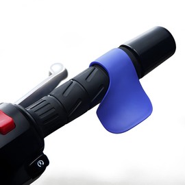 Motorcycle Throttle Assist Wrist Speed Regulator Motorcycle Cylinder Wrist Rest Cruise Control Accelerator Handlebar Grip for All 7/8" Grips (Blue)