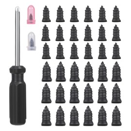 36pcs Tire Repair Rubber Studs, Vacuum Tire Repair Kit Spiral Rubber Studs, Tire Screw Plugs Quick Repair Tool, Motorcycle, Truck, Tractor Tire Flat Tire Repair Do-It-Yourself Tire Repair Studs