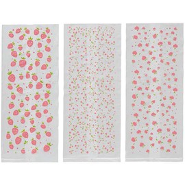 Torne P-3594 Printed Plastic Bags, Pink, Fruits, Pack of 30, Removable 1 Sheet at a Time