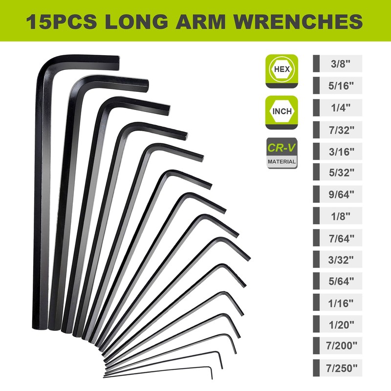 FASTPRO 32-Piece Allen Wrench Set with Storage Case, Standard SAE