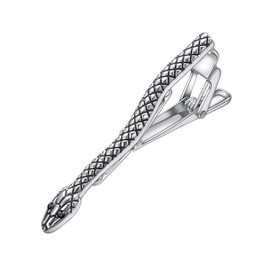 Yoursfs Snake Tie Clips for Men Vintage Stainless Steel Tie Bar Clip Anniversary Business Tie Clip Fashion Jewelry