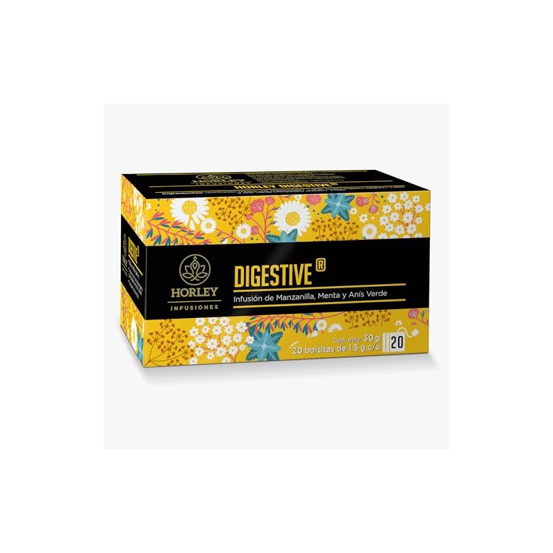 Horley DIGESTIVE Infusión de Manzanilla, Menta y Anís Verde, con