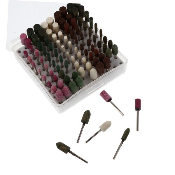 BUGUUYO 100pcs Rotary Tool Polishing Mixed Abrasive Grinding Wheels for