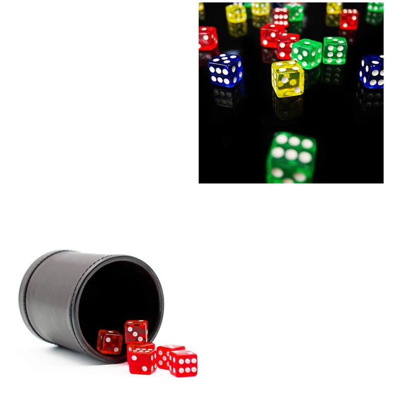 100pcs Dice Stacking 16mm Dice Dice Stress Relief Party KTV,