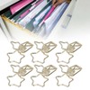 100Pcs Star Binder Clips Hollow Out Cartoon Style Strong Clamping