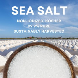Grinder Refill Salt, Coarse Grain Sea Salt, 30 oz Bag, Sea Salt Superstore