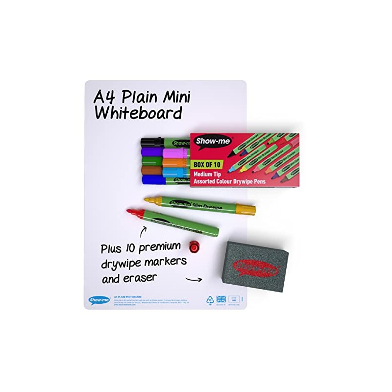 A4 Plain Whiteboard Kit