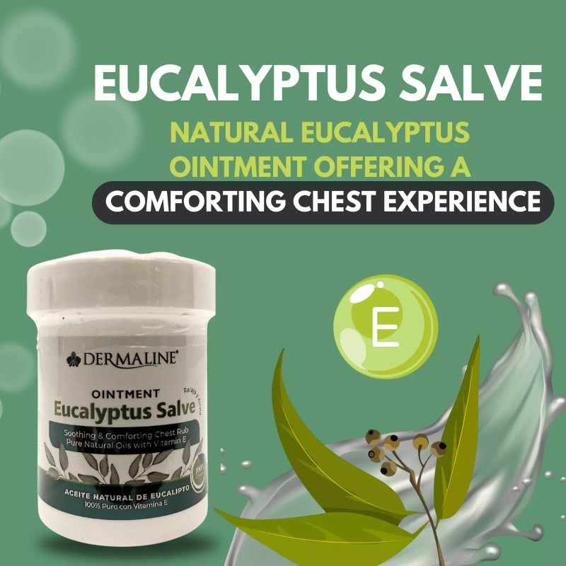 Dermaline Eucalyptus Salve with Vitamin E – Natural Chest Rub