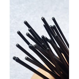 WalBryka U Shape Hair Pins Metal Hair Bun with Portable Box Hair Accessories for Women 24 Pieces (6.4 cm, Black)