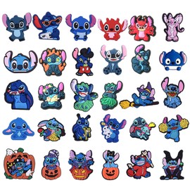 30 Pieces Crocs Plug Cartoon Crocs Badge DIY Anime Shoes Charm Anime Shoes Charm Removable PVC Shoe Decoration Accessories Birthday Gift Party Gifts for Children, Polyvinyl Chloride