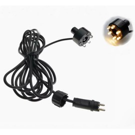 MEMEOKON 6 LED Underwater Lights12V Aquarium Waterfall Night-Lights Garden Spotlight Lamp Swimming Pool Fountains Pond (Warm White)