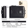 HUMERPAUL Mens Wallet Genuine Leather RFID Blocking Zipper Bifold Wallets