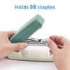 Deli/EZWORK Swing-Arm Swivel Stapler, 25 Sheets Capacity, 360 Degree Rotate