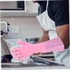 Baluue 3pairs Food Grade Gloves for Dishwashing Kitchen Cleaning Gloves
