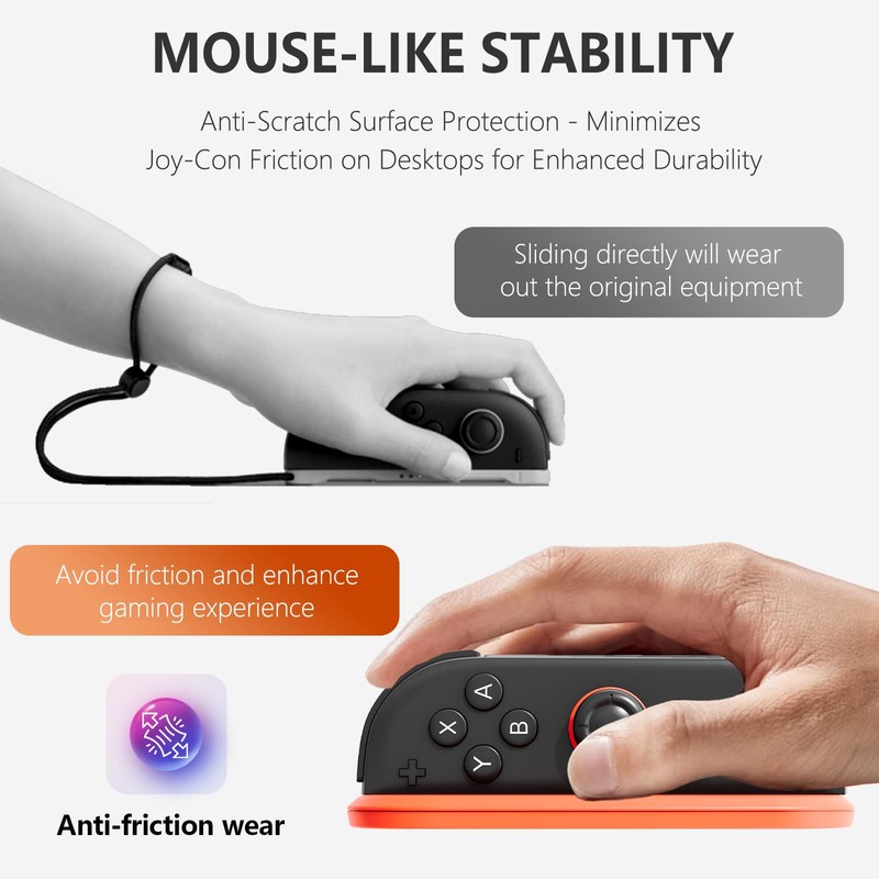 2 Pack Ergonomic FPS Mouse Grip for Nitendo Switch 2