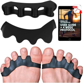 Correct Toes Adjustable Toe Spacers Toe Separators for Foot and Bunion Pain