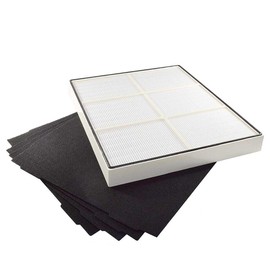 Generic Replacement Filter - Compatible with Whirlpool Whispure 8171434K 1183054K 1183054 AP300 AP350 AP450 AP510 Air purifiers, 1 True HEPA Filter + 4 Carbon Filters, White