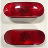 Triton 03526 Red Incandescent Oval Tail Light - 2 Pack