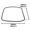 SPARES2GO Main Door Seal Gasket compatible with Smeg Oven fits