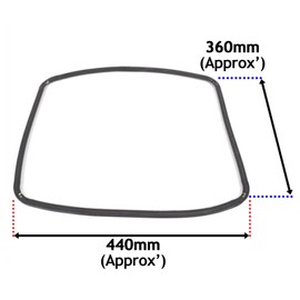 SPARES2GO Main Door Seal Gasket compatible with Smeg Oven fits John Lewis (60cm, 4 Sided)