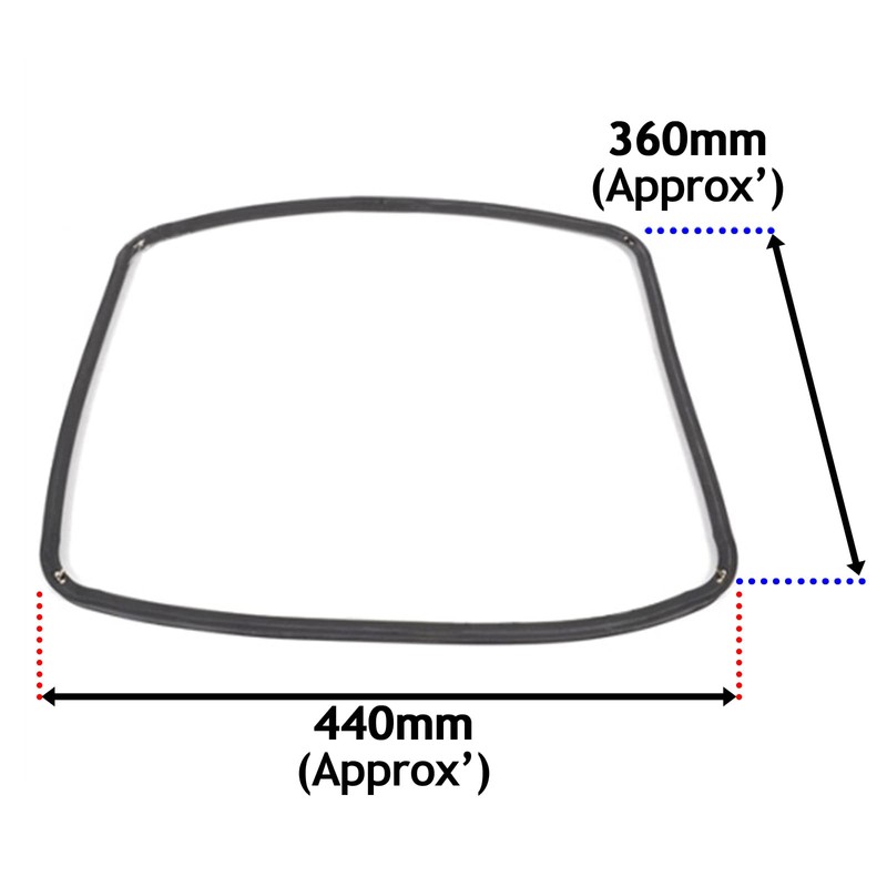 SPARES2GO Main Door Seal Gasket compatible with Smeg Oven fits