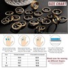 Hebterrka Gold Knuckle Rings Set for Women, Petite, Simple, Trendy,