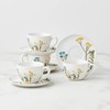 Lenox 896612 Wildflowers 8-Piece Espresso Cups & Saucers Set