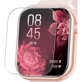 Compatible with screen protectors for smart watches with 1.85-inch square screens (6 sheets in one pouch), small air bubbles left behind after applying the film will automatically dissipate within 24 hours to achieve a perfect fit