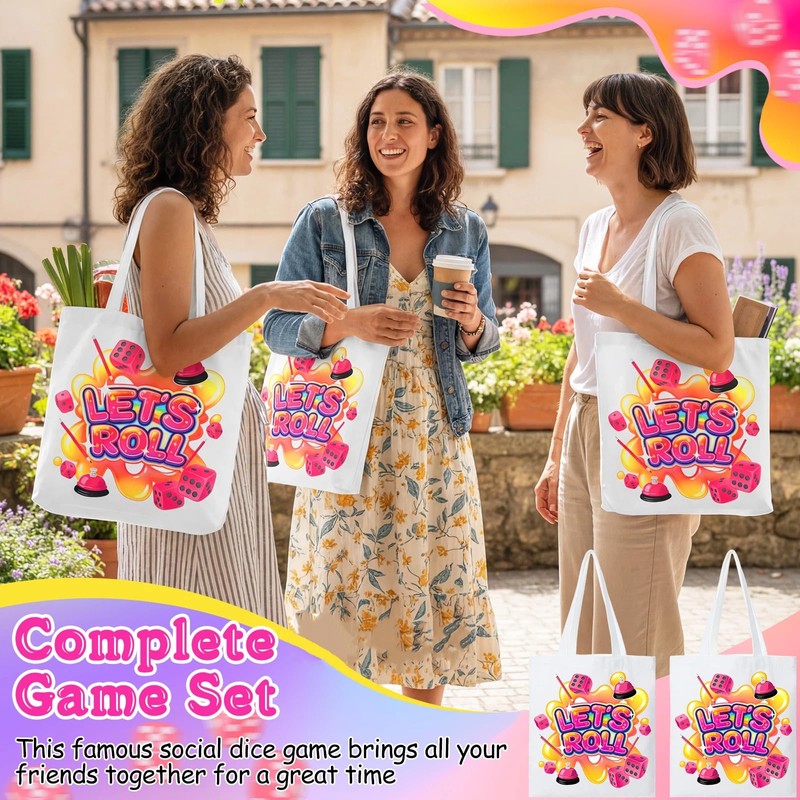 RoundFunny 6 Sets Dice Game Kit Party Supplies up to