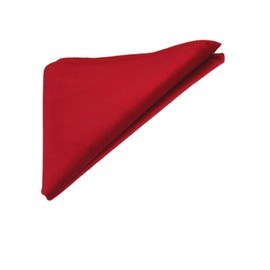 King & Priory Luxury Rosso Red Velvet Pocket Square