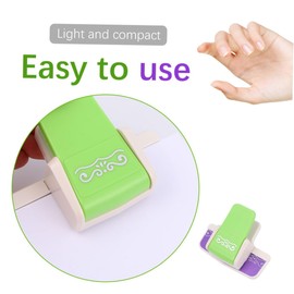 jojofuny Mini Craft Punch for DIY Embossed Puncher Random Color for Scrapbooking Easy to Use Durable Crafting Tool for Arts and Crafts Projects Random Color