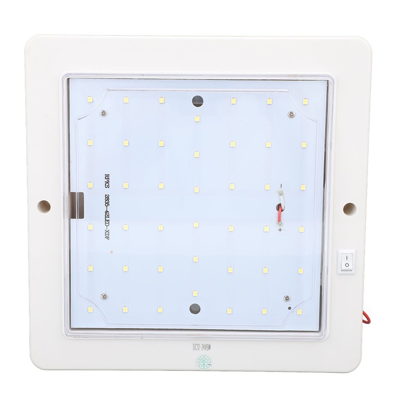8x8 Inch DC 12‑24V Square RV Cabin Ceiling Lamp 9W