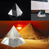 Sonwaha Pyramid Glass Prism 2 Pieces Crystal Prism Optical Glass