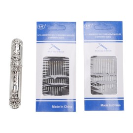 Needle Case with Stitching Needles European Vintage Sewing Needles for Hand Crafts Needlework