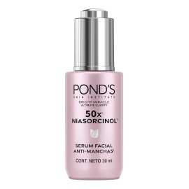 Pond’s 50x Bright Miracle Sérum Facial con Niasorcinol 30 ml Día y Noche Todo Tipo de Piel