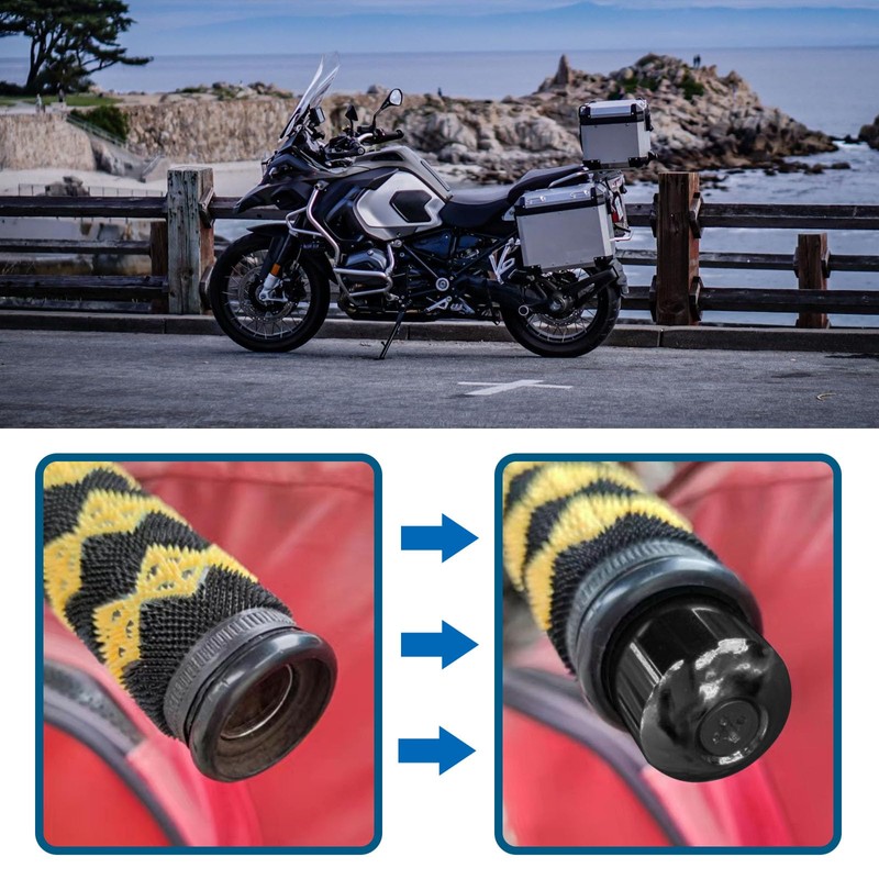 LT Easiyl 1 Pair Solid Motorcycle Handlebar Ends Motorcycle Handlebar