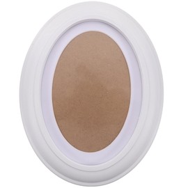 VICASKY Vintage Picture Frame 9x7 Inch, Wooden Oval Antique Photo Frames Tabletop Wall Hanging Photo Display Frames Décor for Home Office Living Room White