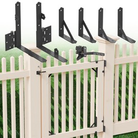 URDOGSL Heavy Duty Anti Sag Gate Kit with Upgraded Gate Hardware Kit, Anti Sag Gate Kit for Wooden Fence Vinyl Fence Gate(1 Set)