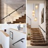Modern Aluminum Handrail Complete DIY Kit – Matte Black with