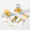newliplace Glass Door Knobs Interior, Privacy Gold Door Knob with
